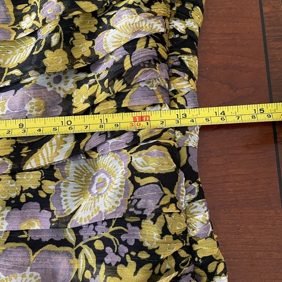 Zara Floral One Shoulder Dress Size S - Picture 12 of 15